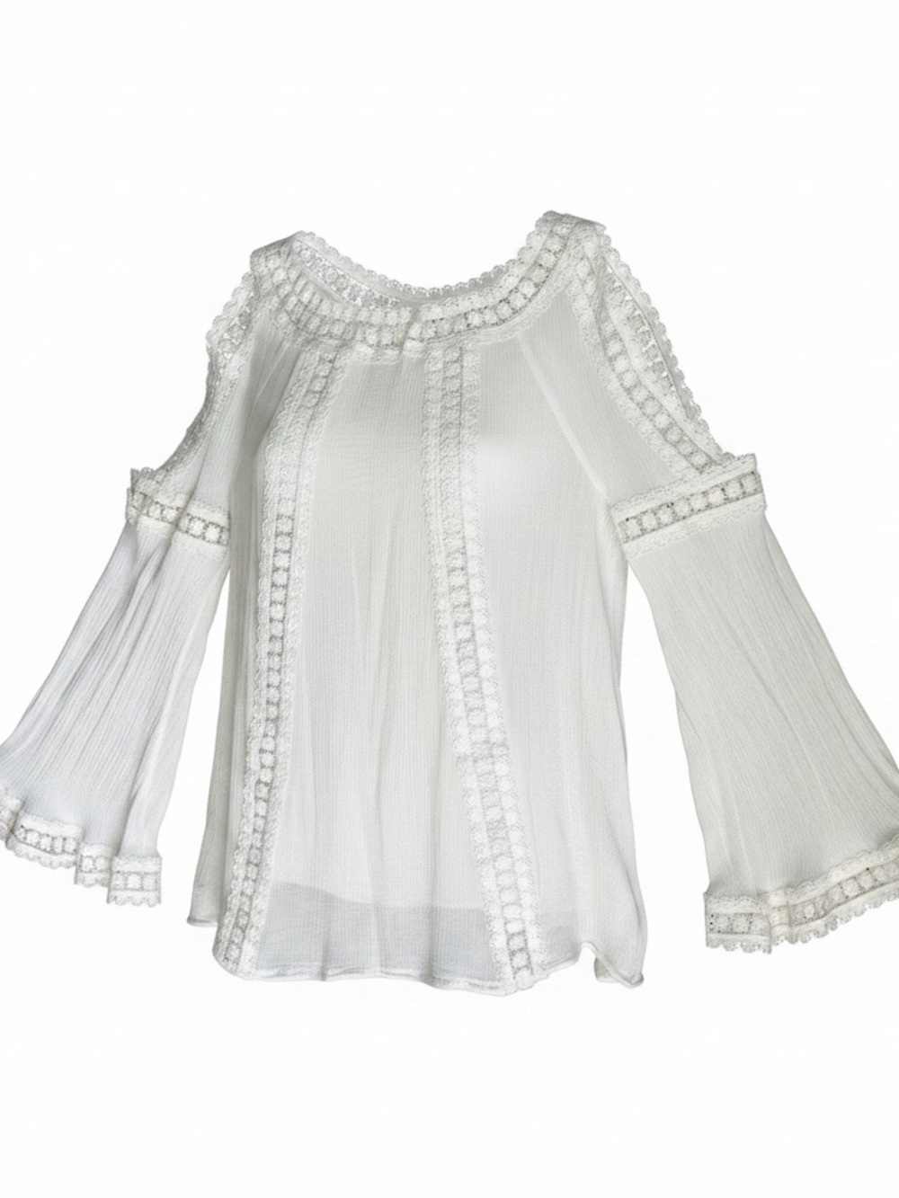 Anthropologie Maeve Cold Shoulder Blouse Size Small